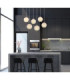 Barry Cluster Pendant Ceiling Light Matt Nickel 6x E27-2