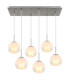 Barry Cluster Pendant Ceiling Light Matt Nickel 6x E27-4
