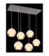 Barry Cluster Pendant Ceiling Light Matt Nickel 6x E27-5