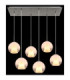 Barry Cluster Pendant Ceiling Light Matt Nickel 6x E27-6