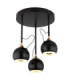 Donovan Ceiling Spotlight Clusters Matt Black LED 3000K-4