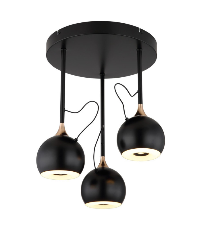 Donovan Ceiling Spotlight Clusters Matt Black LED 3000K-4