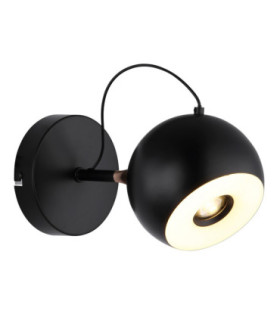 Donovan Single Spotlight Matt Black LED 3000K-1