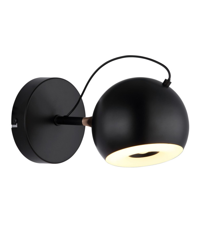 Donovan Single Spotlight Matt Black LED 3000K-5