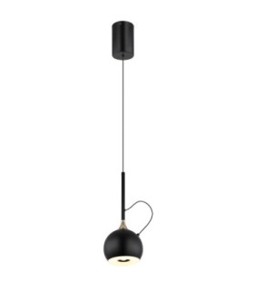 Donovan Slim Pendant Ceiling Light Matt Black LED 3000K-1