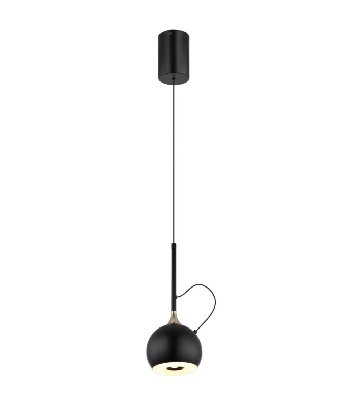 Donovan Slim Pendant Ceiling Light Matt Black LED 3000K-1