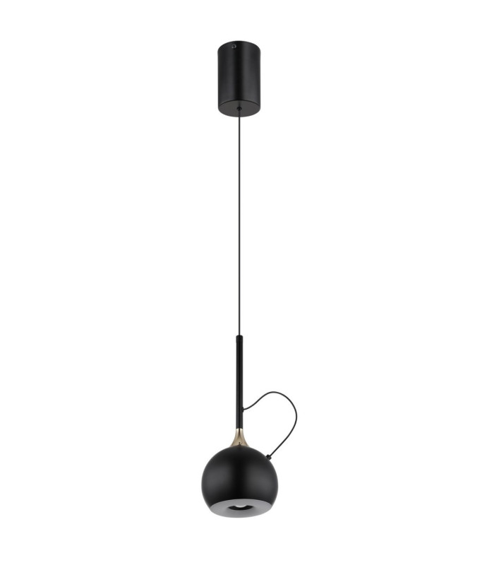 Donovan Slim Pendant Ceiling Light Matt Black LED 3000K-3