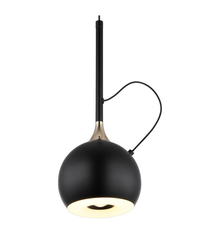 Donovan Slim Pendant Ceiling Light Matt Black LED 3000K-4