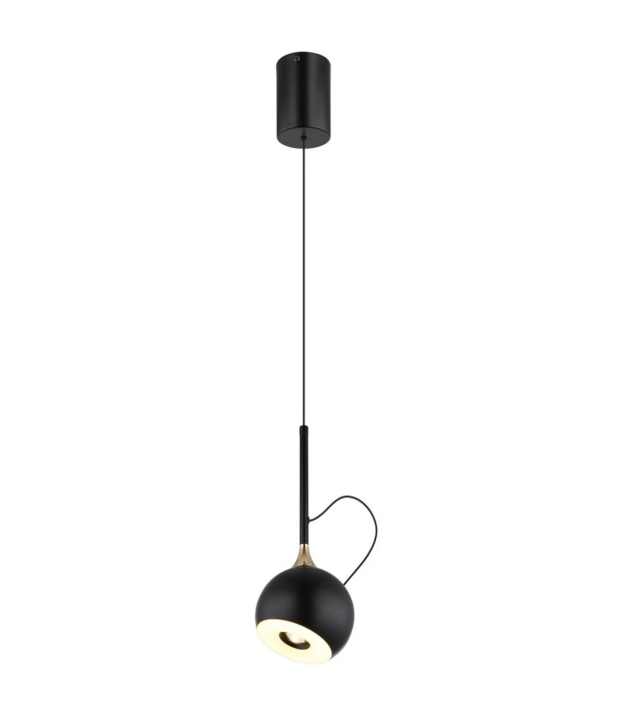 Donovan Slim Pendant Ceiling Light Matt Black LED 3000K-6