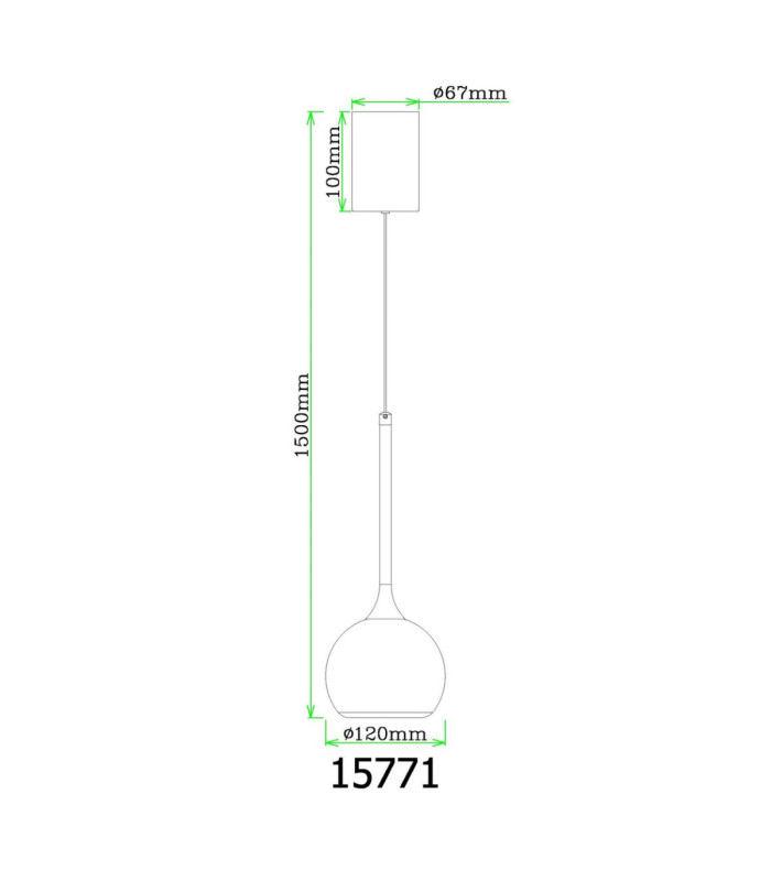 Donovan Slim Pendant Ceiling Light Matt Black LED 3000K-9