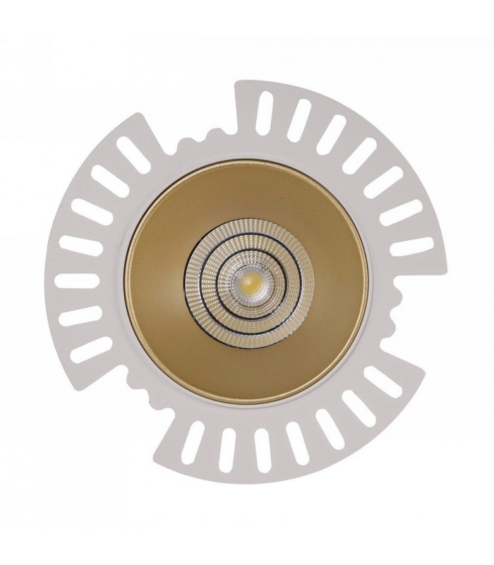 LED Recessed Downlight, Gold Trimless, 40 deg. Beam Angle, 840lm, 5000K, IP20, DRIVER NOT INC. - 5