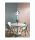 Lacy Globe Pendant Ceiling Light Matt Black Smoke Glass Shade LED 3000K-2