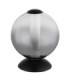 Lacy Globe Table Lamp Matt Black Smoke Glass Shade LED 3000K-3