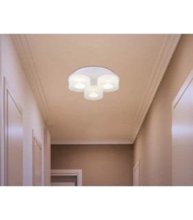 Belinda Shade Cluster Ceiling Light Matt White LED 4000K-2