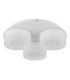 Belinda Shade Cluster Ceiling Light Matt White LED 4000K-3