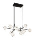 Aida Multi Arm Pendant Ceiling Light Matt Black LED 3000/6500/4500K-1