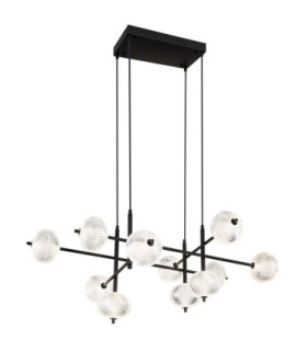Aida Multi Arm Pendant Ceiling Light Matt Black LED 3000/6500/4500K-1