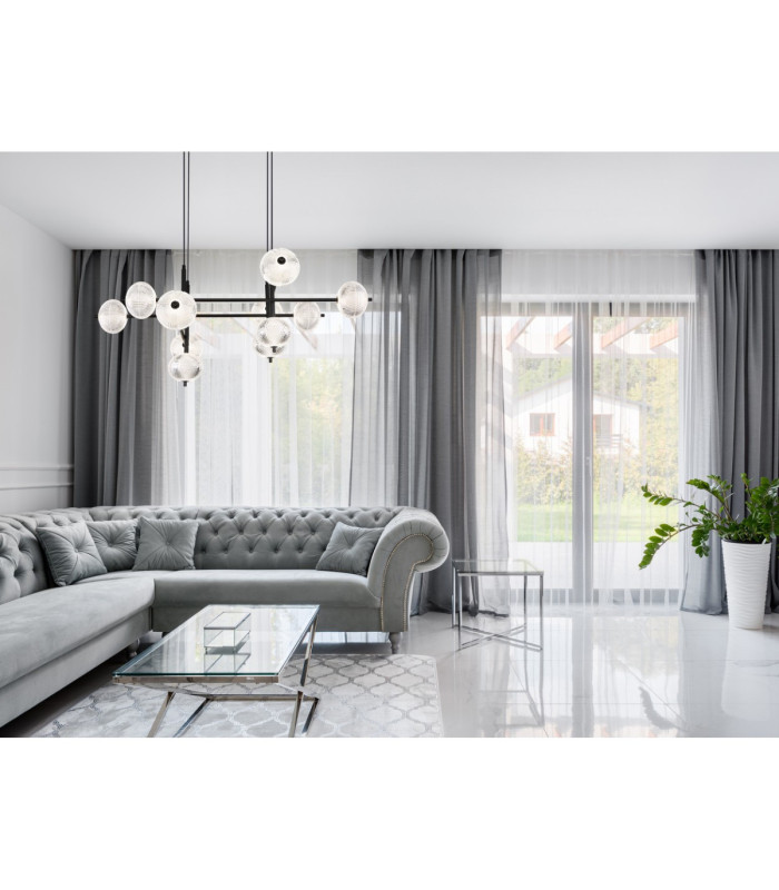 Aida Multi Arm Pendant Ceiling Light Matt Black LED 3000/6500/4500K-2