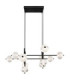 Aida Multi Arm Pendant Ceiling Light Matt Black LED 3000/6500/4500K-4