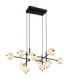 Aida Multi Arm Pendant Ceiling Light Matt Black LED 3000/6500/4500K-8