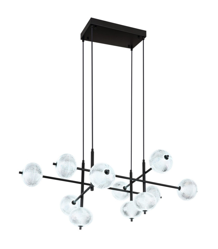 Aida Multi Arm Pendant Ceiling Light Matt Black LED 3000/6500/4500K-9