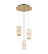 Stefanie Cluster Pendant Ceiling Light Antique Gold LED 3000K-1