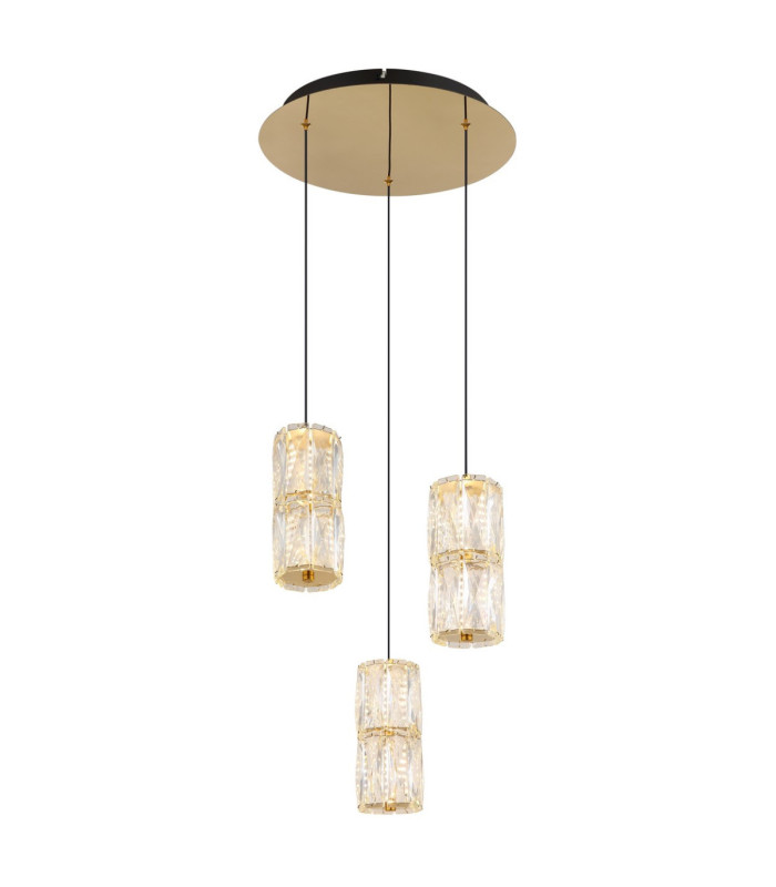 Stefanie Cluster Pendant Ceiling Light Antique Gold LED 3000K-1
