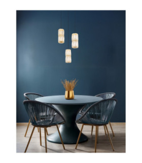 Stefanie Cluster Pendant Ceiling Light Antique Gold LED 3000K-2