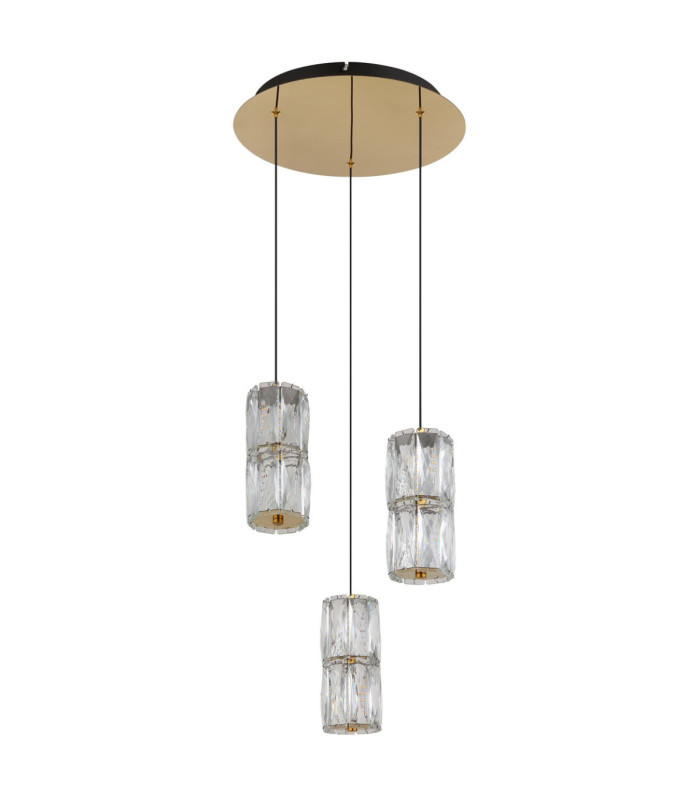 Stefanie Cluster Pendant Ceiling Light Antique Gold LED 3000K-3