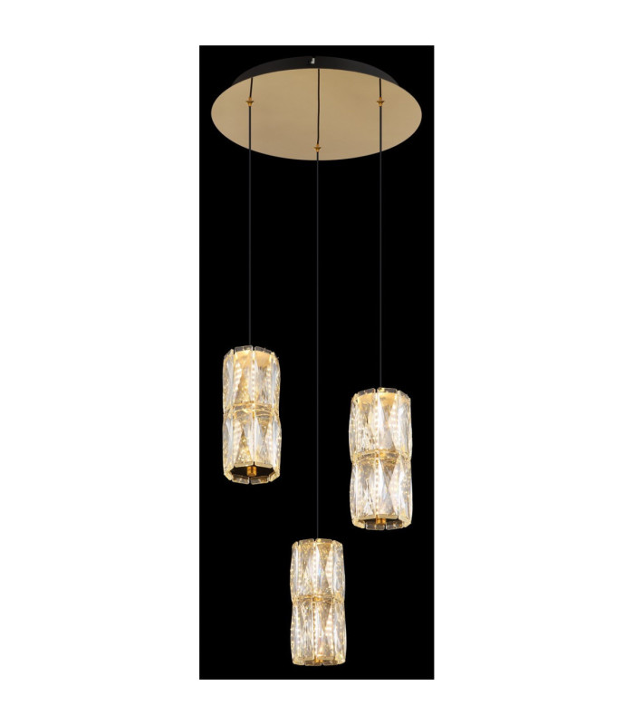 Stefanie Cluster Pendant Ceiling Light Antique Gold LED 3000K-5