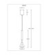 Lucinda Slim Pendant Ceiling Light Matt Black LED 2400/4000/6500K-12