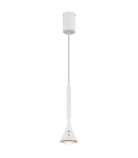 Lucinda Slim Pendant Ceiling Light Matt White LED 2700/4000/6500K-1