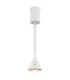 Lucinda Slim Pendant Ceiling Light Matt White LED 2700/4000/6500K-9