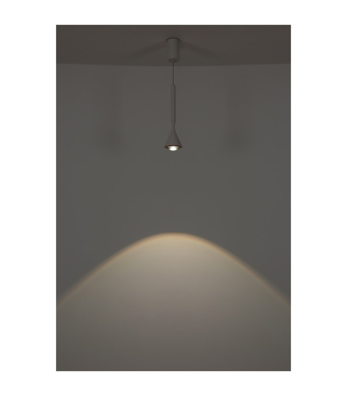 Lucinda Slim Pendant Ceiling Light Matt White LED 2700/4000/6500K-11