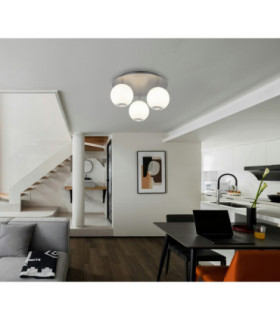 Simmons Shade Cluster Ceiling Light Matt Grey 3x LED 3000/4000/6000K-2
