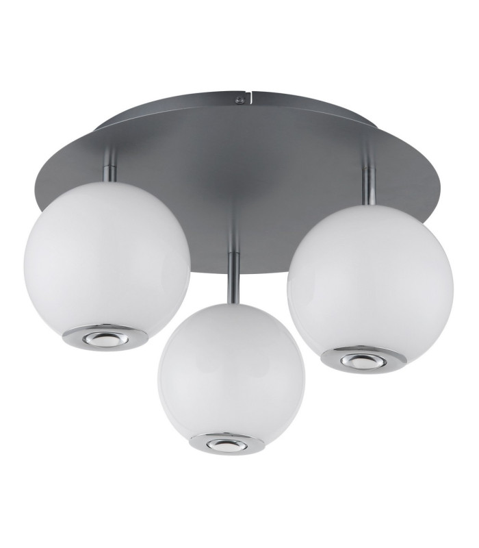 Simmons Shade Cluster Ceiling Light Matt Grey 3x LED 3000/4000/6000K-3