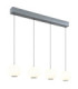 Simmons Bar Pendant Ceiling Light Matt Grey 4x LED 3000/4000/6000K-1