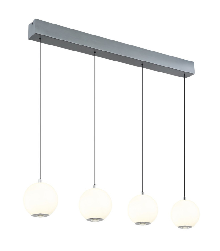 Simmons Bar Pendant Ceiling Light Matt Grey 4x LED 3000/4000/6000K-1
