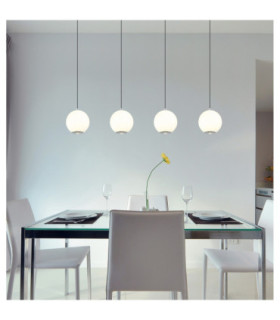 Simmons Bar Pendant Ceiling Light Matt Grey 4x LED 3000/4000/6000K-2