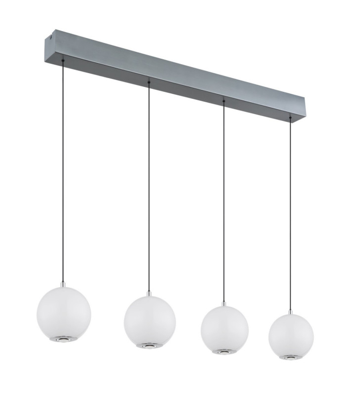 Simmons Bar Pendant Ceiling Light Matt Grey 4x LED 3000/4000/6000K-3