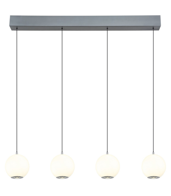 Simmons Bar Pendant Ceiling Light Matt Grey 4x LED 3000/4000/6000K-4