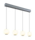 Simmons Bar Pendant Ceiling Light Matt Grey 4x LED 3000/4000/6000K-5