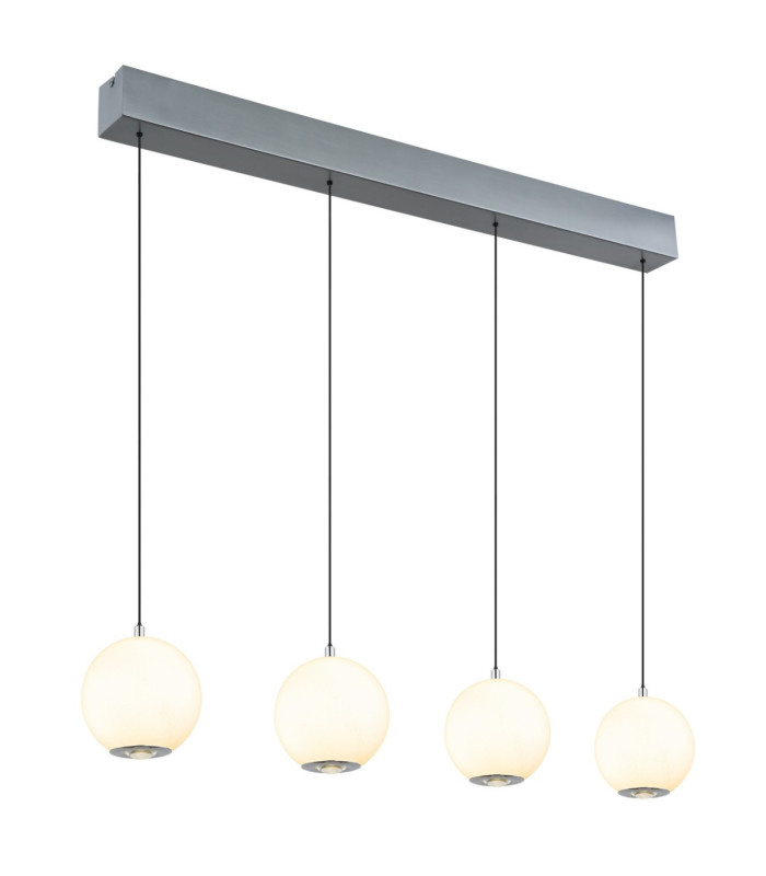 Simmons Bar Pendant Ceiling Light Matt Grey 4x LED 3000/4000/6000K-5