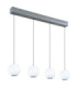 Simmons Bar Pendant Ceiling Light Matt Grey 4x LED 3000/4000/6000K-6