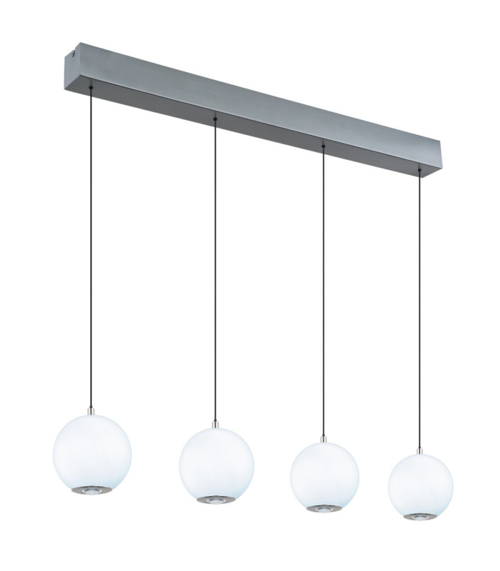 Simmons Bar Pendant Ceiling Light Matt Grey 4x LED 3000/4000/6000K-6