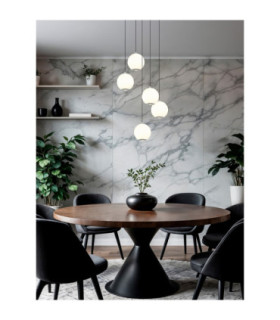 Simmons Cluster Pendant Ceiling Light Matt Grey 5x LED 3000/4000/6000K-2