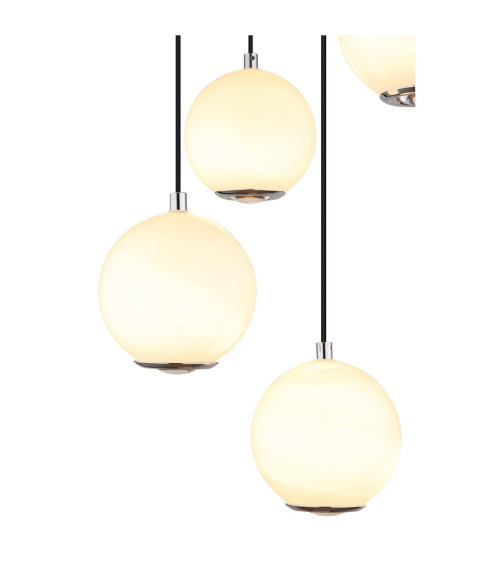 Simmons Cluster Pendant Ceiling Light Matt Grey 5x LED 3000/4000/6000K-4
