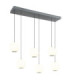 Simmons Cluster Pendant Ceiling Light Matt Grey 6x LED 3000/4000/6000K-1