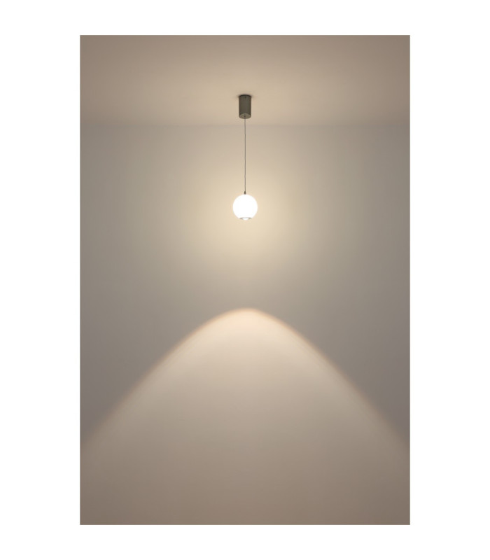 Simmons Slim Pendant Ceiling Light Matt Grey LED 4000K-5