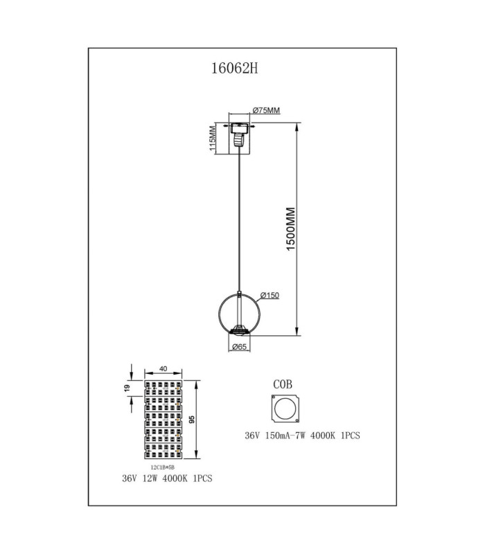Simmons Slim Pendant Ceiling Light Matt Grey LED 4000K-6